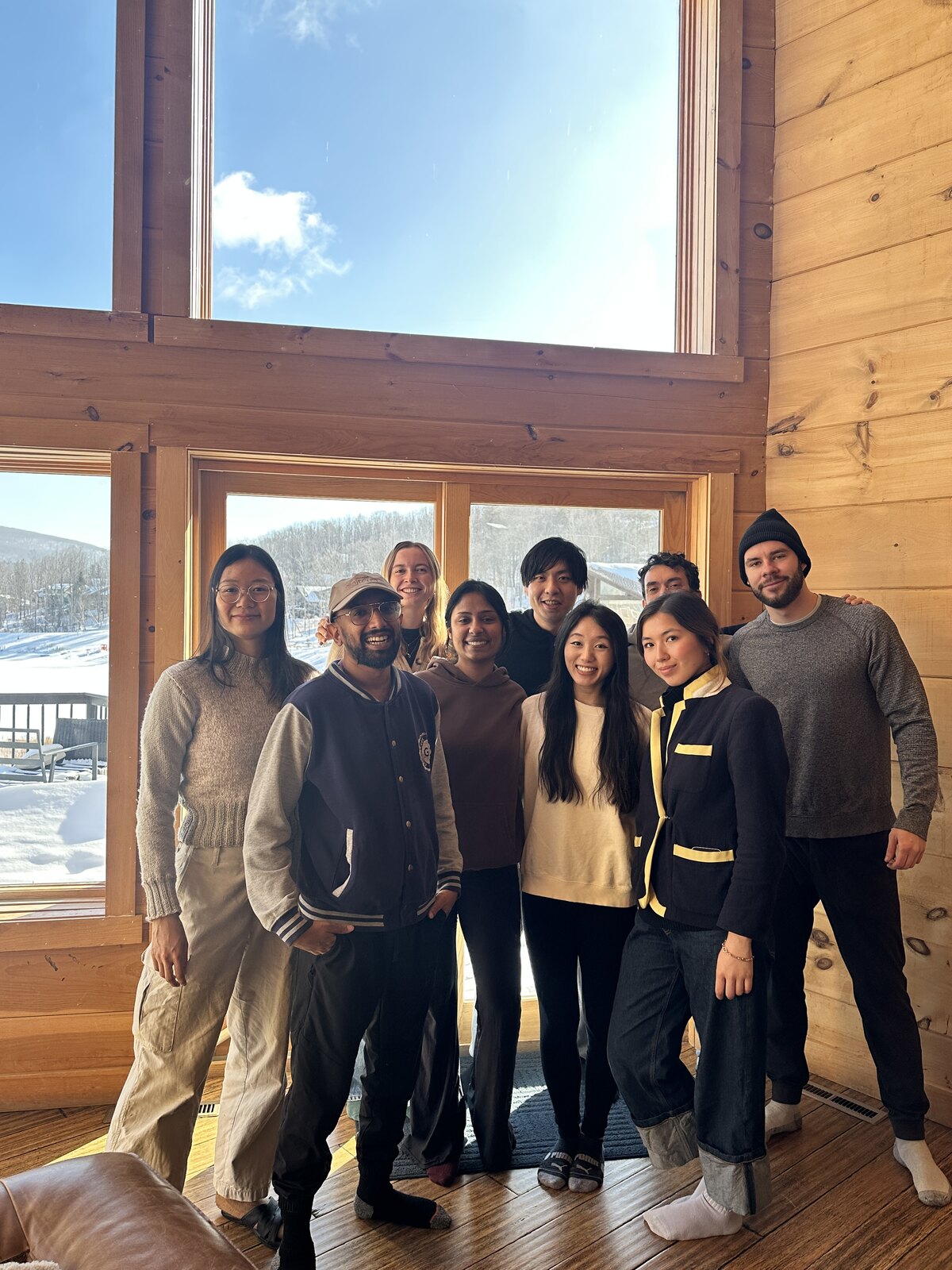 The Credal team together at a winter company retreat